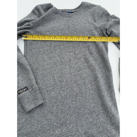 Polo Ralph Lauren Sweatshirt Dress Girls XL (16) Gray Ruffle Warm Holiday - Picture 7 of 8
